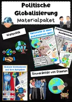 Vorschau - Arbeitsblätter - Politische Globalisierung Materialpaket: Diplomatie, Konflikte & Zusammenarbeit - Deckblatt
