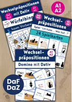 Vorschau - Arbeitsblätter - Wechselpräpositionen mit Dativ | Spiele | DaF DaZ - Deckblatt