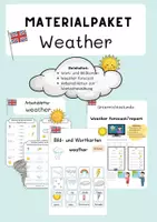 Vorschau - Arbeitsblätter - Weather Materialpaket - Englisch - Deckblatt