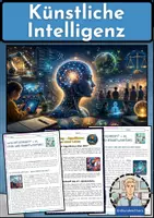 Vorschau - Arbeitsblätter - Künstliche Intelligenz - Unterrichtsreihe mit Infotexten, Aufgaben & Lösungen (Erdkunde Sek 1) - Deckblatt