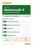 Vorschau - Arbeitsblätter - Mathematik 9 Realschule - Komplettpaket (alle Lernbereiche) - Deckblatt