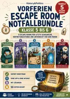 Vorschau - Spiele - Vorferien Escape Room Notfallbundle Klasse 5 bis 6 letzte Schulwoche - Deckblatt