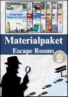 Vorschau - Arbeitsblätter - Materialpaket Escape Rooms New York, London, Australien (wachsendes Paket) - Deckblatt