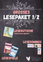 Vorschau - Stationenlernen - Lesepaket für Klasse 1 & 2, Leseförderung, Lesemotivation, Lesespiele - Deckblatt