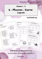 Vorschau - Arbeitsblätter - Materialpaket Logicals | Leseförderung | Deutschunterricht - Deckblatt