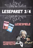 Vorschau - Arbeitsblätter - Lesepaket für Klasse 3/4 - Lesespiele - Lesetexte - Leseförderung - Lesemotivation - Deckblatt