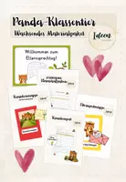 Vorschau - Arbeitsblätter - Panda-Klassentier wachsendes Materialpaket - Deckblatt