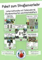 Vorschau - Stundenentwürfe - Unterrichtsreihe - Straßenverkehr (differenzierte Arbeitsblätter und Stundenentwürfe) - Deckblatt