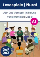 Vorschau - Spiele - DaF DaZ | Lesespiele | Plural üben | A1 - Deckblatt