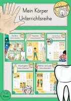 Vorschau - Stundenentwürfe - Körper Mädchen Junge Zähne Körperpflege Unterrichtsreihe Materialpaket - Deckblatt
