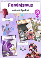 Vorschau - Arbeitsblätter - Feminismus Materialpaket: Gleichberechtigung, Frauenrechte & Frauenbewegung - Deckblatt