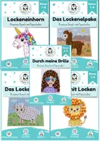 Vorschau - Unterrichtsreihen - Das große Papierlocken-Paket - Alle 5 Kunstprojekte zum basteln - Kunst ohne Vorbereitung Grundschule Klasse 1-4 - Deckblatt