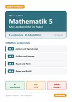 Vorschau - Arbeitsblätter - Mathematik 5 Mittelschule - Komplettpaket (alle Lernbereiche) - Deckblatt