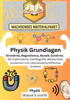 Vorschau - Arbeitsblätter - Physik Klasse 5/6 - Deckblatt