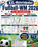 Vorschau - Mal- und Bastelvorlagen - Materialpaket WM2026, Quiz, Spiele, Lesen, Quartett und Wissensewertes - Deckblatt