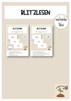 Vorschau - Präsentationen/Tafelbilder - Materialpaket Blitzlesen Schulanfang - Deckblatt