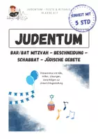 Vorschau - Spiele - Unterrichtseinheit Judentum | - Deckblatt