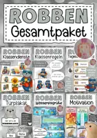Vorschau - Arbeitsblätter - Robbenklasse Materialpaket Klassentier Robbe - Deckblatt