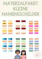 Vorschau - Anderer Materialtyp - Materialpaket Namensschilder / Organisation Klassenzimmer - Deckblatt
