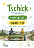 Vorschau - Arbeitsblätter - Tschick Materialpaket Kapitel 10–18 – Schule, Tatjana, Aufbruch und Orientierung - Deckblatt