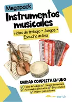 Vista previa - Hojas de trabajo - Mega Paquete de Instrumentos Musicales | Hojas de Actividades, Juegos y más - Portada