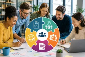 Vorschau - Stundenentwürfe - AEVO Meisterkurs Teil 4 – Paket 2: Wie gelingt eine erfolgreiche Ausbildung von Anfang an? 5 komplette Lernsituationen für den Meisterkurs Teil 4 (AEVO) – direkt einsetzbar für Unterricht & Prüfungsvorbereitung! - Deckblatt