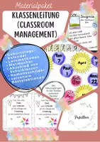 Vorschau - Arbeitsblätter - Materialpaket Klassenleitung (Classroom Management) - Deckblatt
