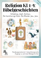 Vorschau - Arbeitsblätter - Materialpaket Bibelgeschichten entdecken - Religion Kl. 1–4 - Deckblatt