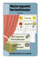 Vorschau - Stundenentwürfe - Materialpaket Vorlesetheater Lesen - Deckblatt