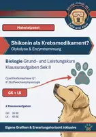 Vorschau - Klassenarbeiten - Materialpaket Klausuraufgaben Biologie GK + LK Stoffwechsel – Shikonin: Naturstoff gegen Krebs – GK- und LK-Aufgabe im Bundle (mit Erwartungshorizont) – Q1 - Deckblatt