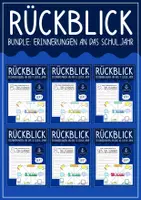 Vorschau - Arbeitsblätter - Reflexion & Rückblick zum Schuljahresende Materialpaket - Schuljahresrückblick Bundle Klasse 5–10 - Deckblatt