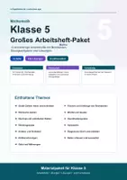 Vorschau - Arbeitsblätter - Materialpaket Mathematik 5.Klasse - Deckblatt