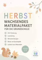 Vorschau - Spiele - Wachsendes Herbstpaket Grundschule: Lesetraining, Wortarten & Rätsel - Deckblatt