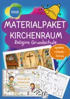 Vorschau - Stundenentwürfe - Materialpaket - Kirchenraum | Religion Grundschule | Kirche & Heilige Messe | Religionsunterricht | Vertretungsstunden Religion - Deckblatt