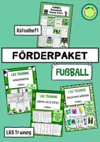 Vorschau - Unterrichtsreihen - Fußball Förderpaket: Rätselheft + LRS Training - Deutsch DaZ Konzentration Mathe - Deckblatt