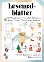 Vorschau - Arbeitsblätter - Lesemalblätter für das ganze Jahr - Förderung und Motivation - Deckblatt