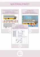Vorschau - Arbeitsblätter - Materialpaket: Zehnerübergang (Tafelbilder, Legematerial, Aufgaben) - Deckblatt