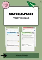 Vorschau - Arbeitsblätter - Materialpaket zu Prozentrechnung - Deckblatt