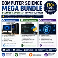 Vorschau - Unterrichtsreihen - Computer Science Mega Bundle: IT Fundamentals, Python Programming & Cybersecurity - Deckblatt