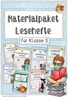 Vorschau - Unterrichtsreihen - Lesehefte (Durch das Jahr) für Klasse 3 - Materialpaket - Deckblatt