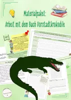 Vorschau - Stundenentwürfe - wachsendes Materialpaket: Arbeit mit dem Buch "Vorstadtkrokodile" (Deutsch, Klasse 5/6) - Deckblatt