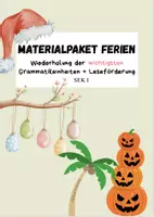 Vorschau - Arbeitsblätter - Materialpaket Ferien - Grammatik und Leseförderung - Deckblatt