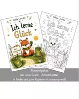 Vorschau - Arbeitsblätter - Materialpaket - Ich lerne Glück - Arbeitsblätter in Farbe und zum Kopieren in schwarz-weiß - Deckblatt