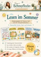 Vorschau - Arbeitsblätter - Lesen im Sommer: Materialpaket Klasse 1-2 Deutsch - Deckblatt