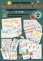 Vorschau - Arbeitsblätter - Wachsendes Sommer-Paket | Wortschatz, Lernspiele & Vorschulmaterial für Kindergarten - Deckblatt