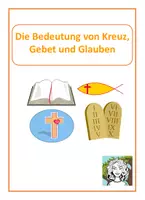 Vorschau - Arbeitsblätter - Materialpaket (Die Bedeutung von Kreuz, christlichem Glauben und Gebet) - Deckblatt