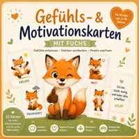 Vorschau - Bildkarten - Materialpaket Fuchs Gefühls- und Motivationskarten - Deckblatt