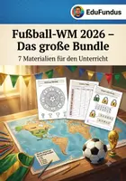 Vorschau - Mal- und Bastelvorlagen - Fußball-WM 2026 – Das große Unterrichts-Bundle | 7 Materialien für Erdkunde, Sachunterricht & mehr - Deckblatt