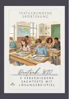 Vorschau - Arbeitsblätter - Materialpaket Sachtexte und textgebundene Erörterung, Deutsch 9/10 - Deckblatt