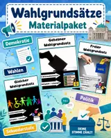 Vorschau - Arbeitsblätter - Wahlgrundsätze: freie, gleiche, geheime und unmittelbare Wahlen - Deckblatt